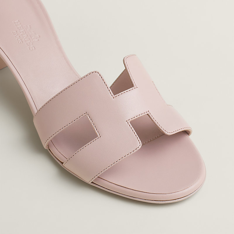 HERMES エルメス　オアジス　オアシス　36 ピンク　ミンク　ファー Oasis sandal - Pink | Hermès USA
